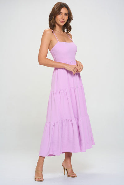 Walking On Sunshine Maxi Dress - Lilac