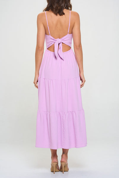 Walking On Sunshine Maxi Dress - Lilac