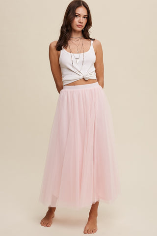 Cherish Tulle Skirt - Pink