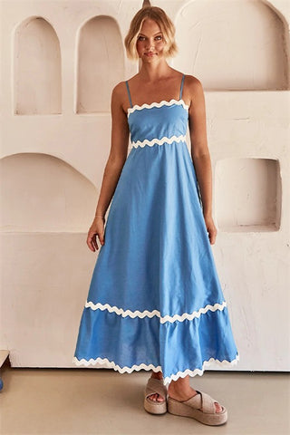 Bali Maxi Dress - Lake Blue