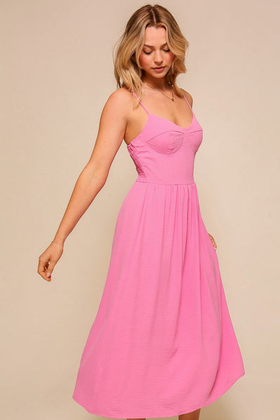 Malibu Midi Dress - Pink