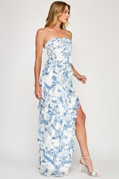 Porcelain Garden Maxi Dress