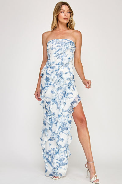 Porcelain Garden Maxi Dress
