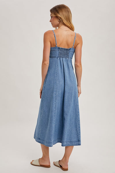 Demi Denim Maxi Dress