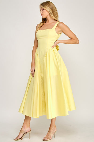Cherished Maxi Dress-Lt Yellow