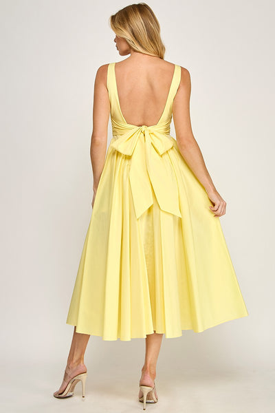 Cherished Maxi Dress-Lt Yellow
