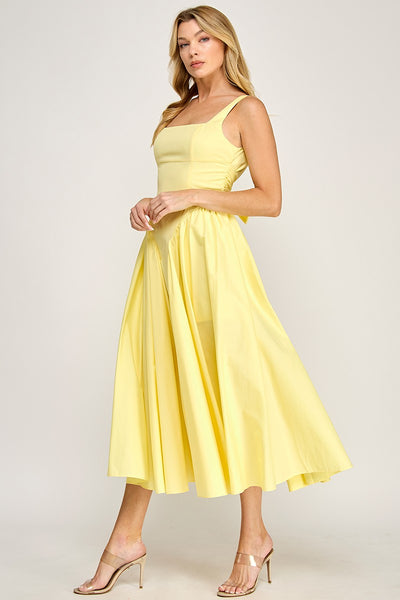 Cherished Maxi Dress-Lt Yellow