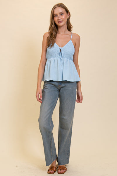 Ray Of Ruffles Top - Blue