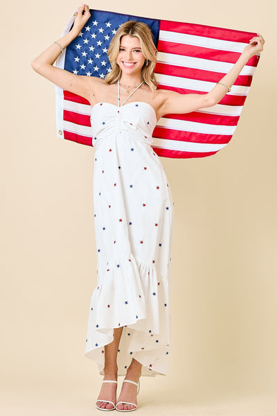 Red White & Cute Maxi Dress