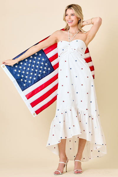 Red White & Cute Maxi Dress