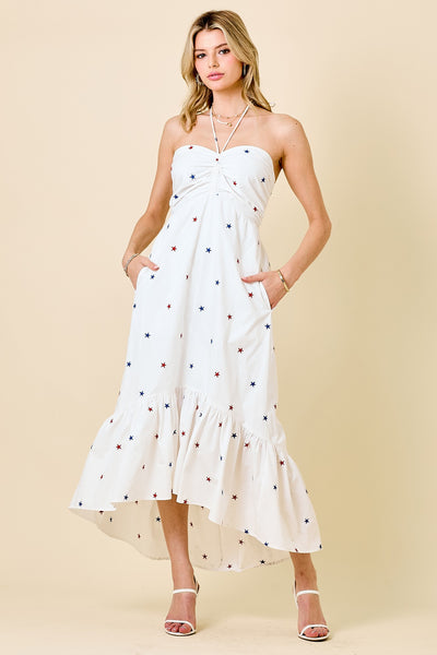 Red White & Cute Maxi Dress