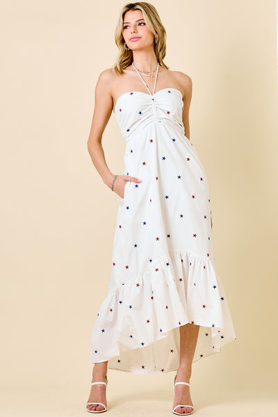 Red White & Cute Maxi Dress