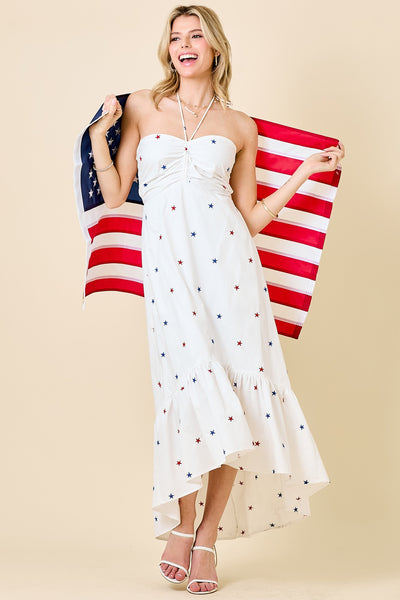 Red White & Cute Maxi Dress