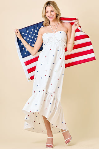 Red White & Cute Maxi Dress