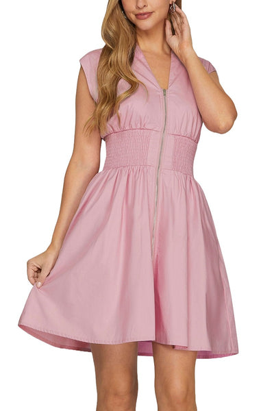 Monroe Dress - Pink Lilac