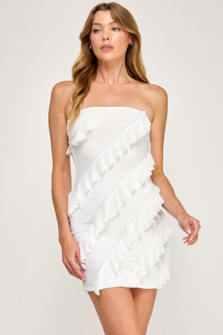 Petal Dress - White