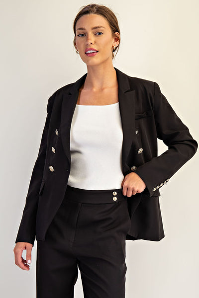Gilded Blazer - Black