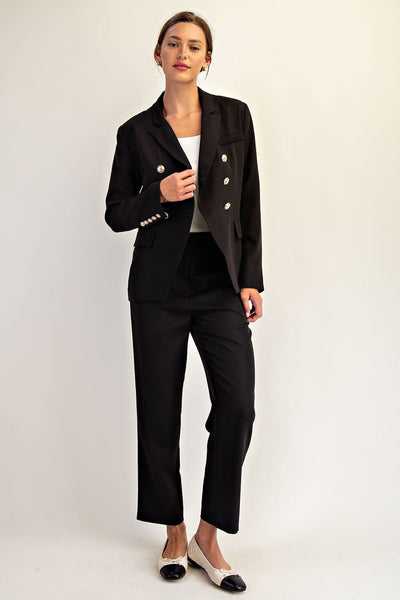 Gilded Blazer - Black
