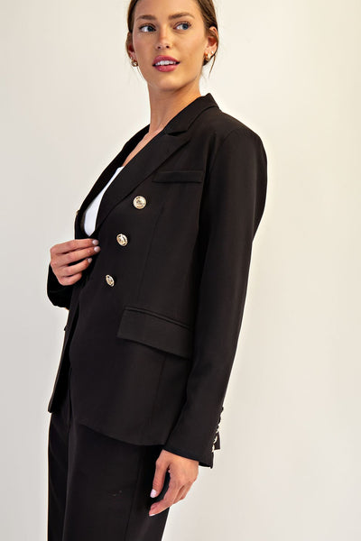 Gilded Blazer - Black