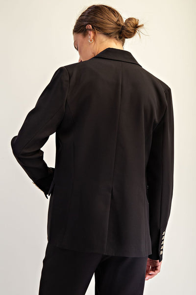 Gilded Blazer - Black
