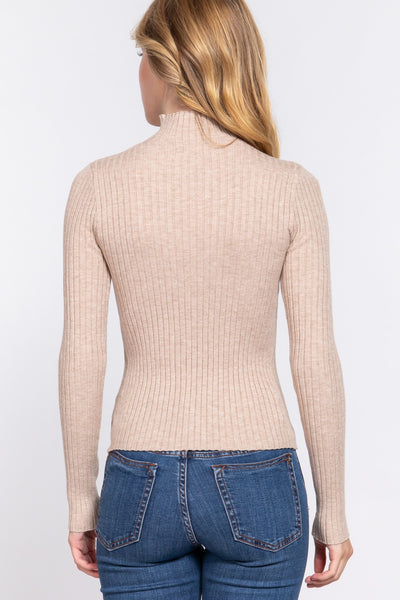 Autumn Embrace Sweater - Heather Taupe