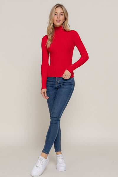 Autumn Embrace Sweater - Red