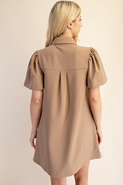 Amber Dress - Taupe