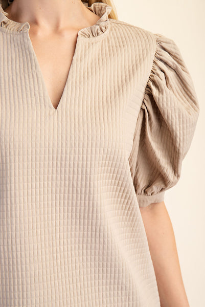 Rouge Top - Beige