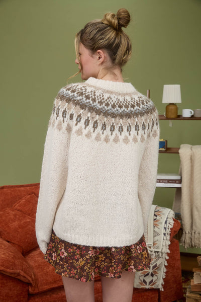 Maple Lodge Sweater - Ivory Multi