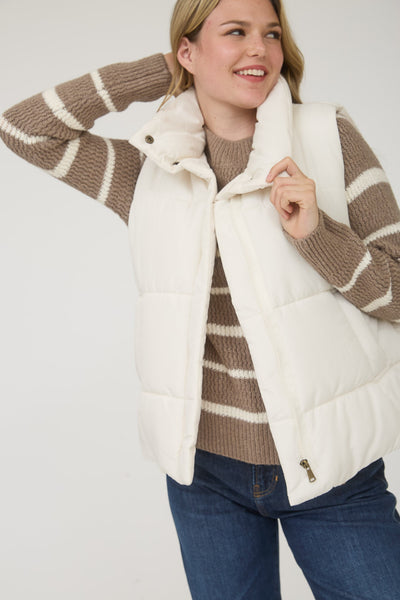 On The Go Vest - Ivory