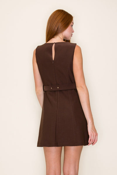 The Belmont Dress - Brown