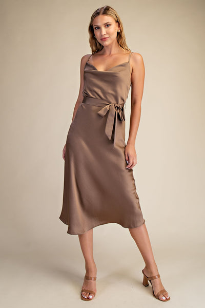 Zoe Midi Dress - Mocha