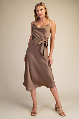 Zoe Midi Dress - Mocha