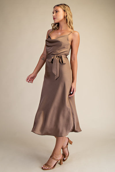 Zoe Midi Dress - Mocha