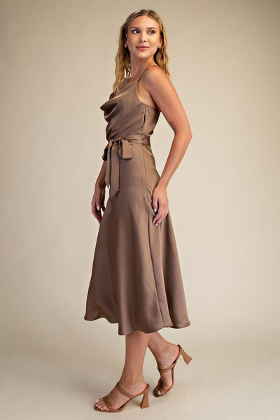 Zoe Midi Dress - Mocha