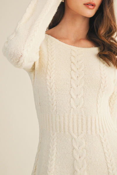 Alpine Glow Dress - Ivory