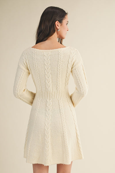 Alpine Glow Dress - Ivory