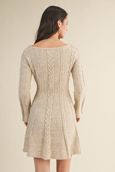 Alpine Glow Dress - Oatmeal