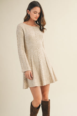 Alpine Glow Dress - Oatmeal