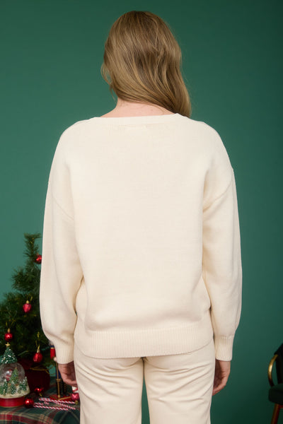 Cuddle Bear Sweater - Cream