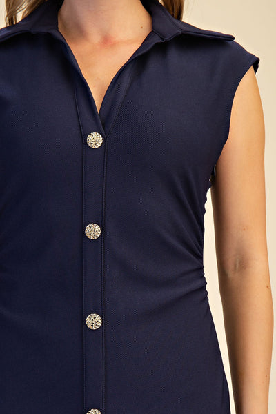 Mi Amor Dress - Navy