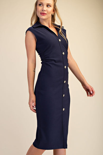 Mi Amor Dress - Navy