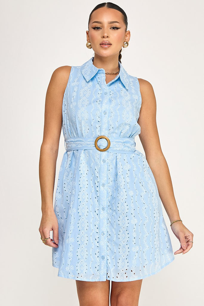 Sunday Brunch Dress - Lt.Blue 3 Sisters Sunday Brunch Dress - Lt.Blue 3 Sisters