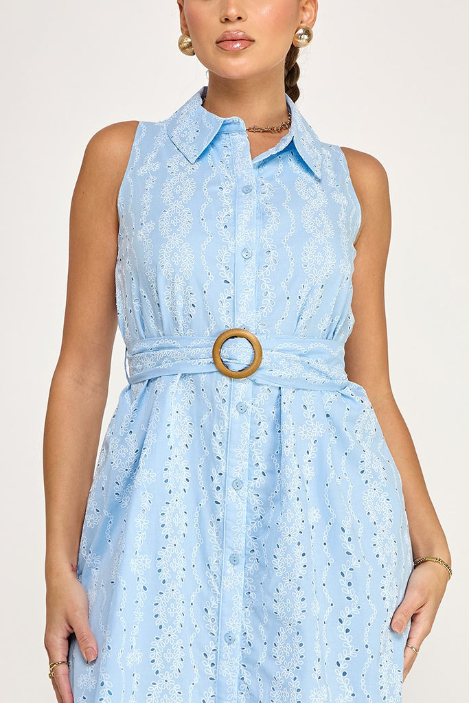 Sunday Brunch Dress - Lt.Blue 3 Sisters Sunday Brunch Dress - Lt.Blue 3 Sisters
