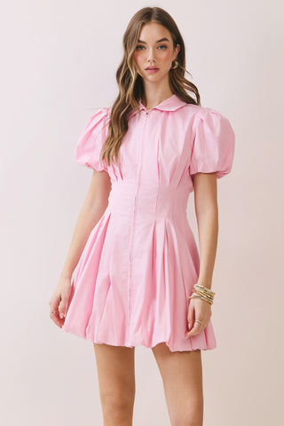 Sweetheart Bubble Dress - Pink