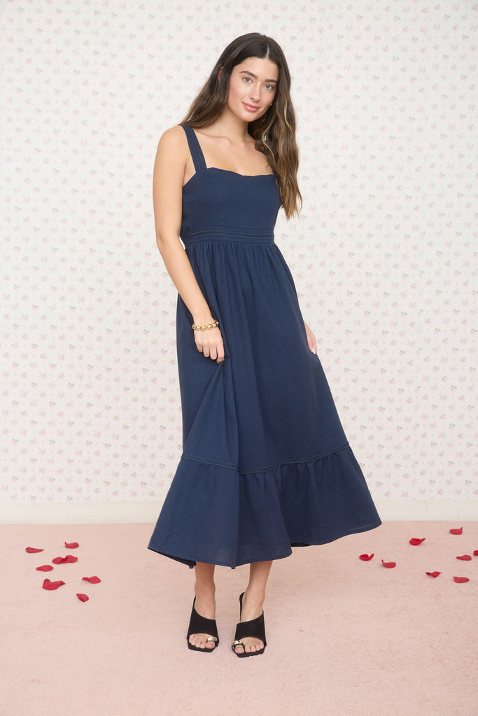 Sail Away Maxi Dress - Navy
