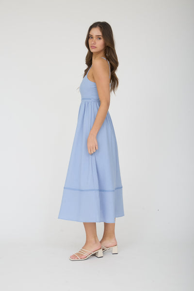 Sail Away Maxi Dress - Dusty Blue