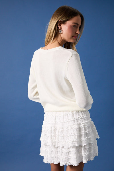 Freedom Sweater - White