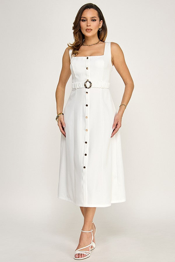 Darling Maxi Dress - White