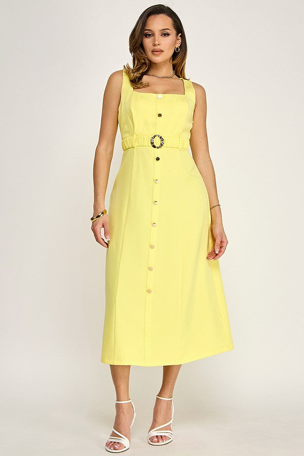 Darling Maxi Dress - Yellow